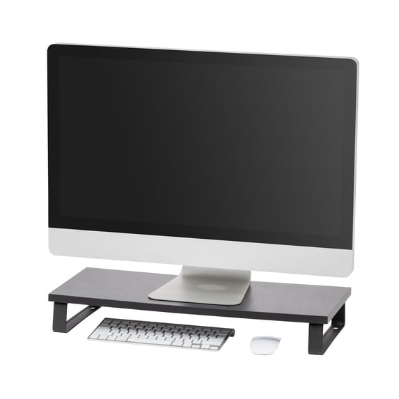 IRIS 1 Tier Computer Monitor Stand for Desk, Black