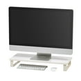 thumbnail image 1 of IRIS 1 Tier Computer Monitor Stand for Desk, White, 1 of 6