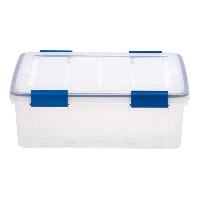 IRIS USA 17.5 Qt Plastic Storage Container Bin with Latching Lid