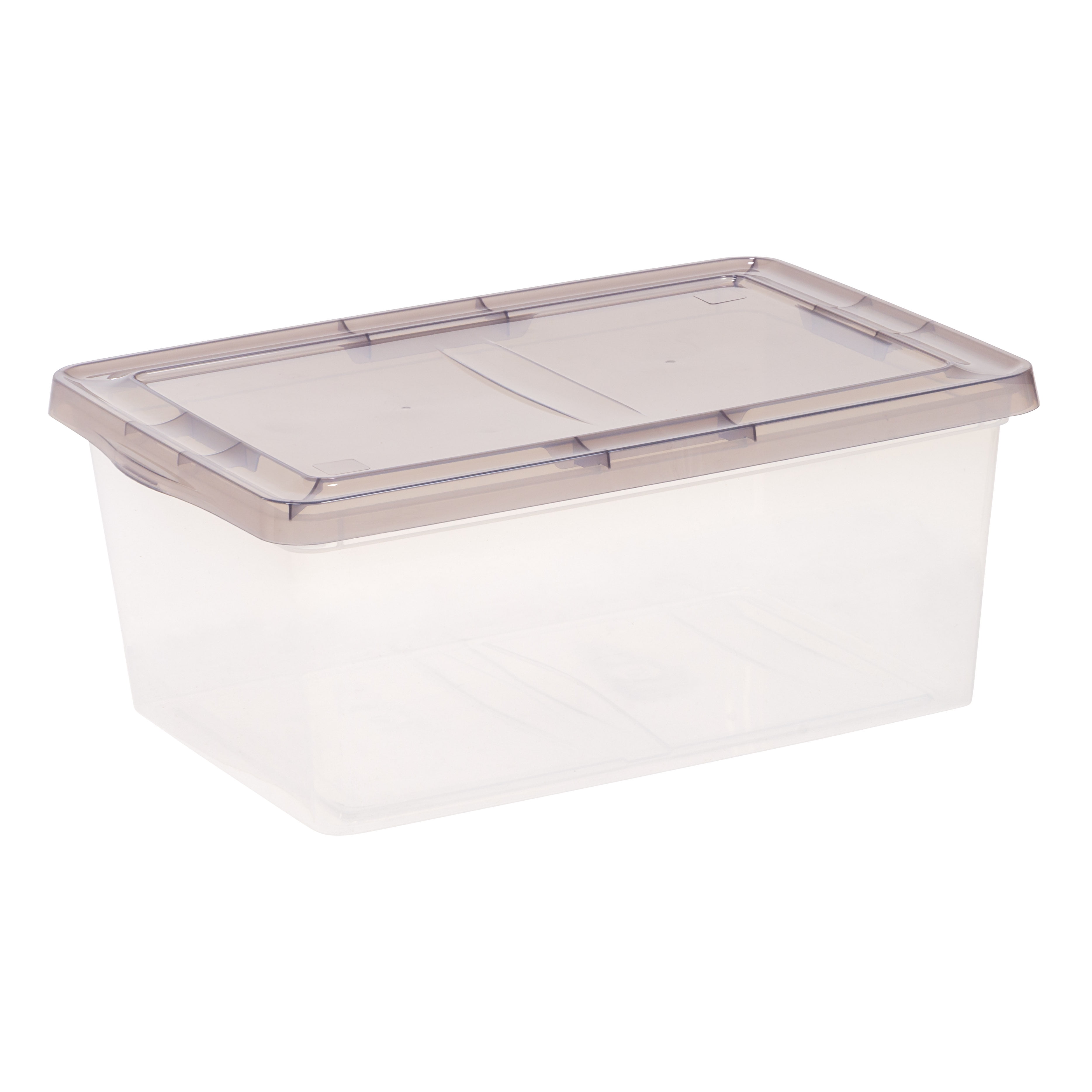 IRIS 5-Pack File Box Medium 1-Gallons (4-Quart) Clear Tote with Standard  Snap Lid in the Plastic Storage Containers department at