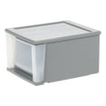 thumbnail image 1 of IRIS 17 Qt Medium Plastic Drawers, Under Bed Storage Bins, Stackable, Modular, Gray, 1 of 9