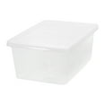 thumbnail image 1 of IRIS 17 Qt. Plastic Storage Bin with Lid, Stackable Storage Container, Tote, Clear, 1 of 8