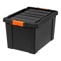 IRIS 19 Gal. Plastic Storage Bins with Lids, Latching Totes, Heavy Duty Containers