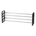 thumbnail image 1 of IRIS 2 Tier 10 Pair Slim Extendable and Stackable Metal Shoe Rack, 1 of 9