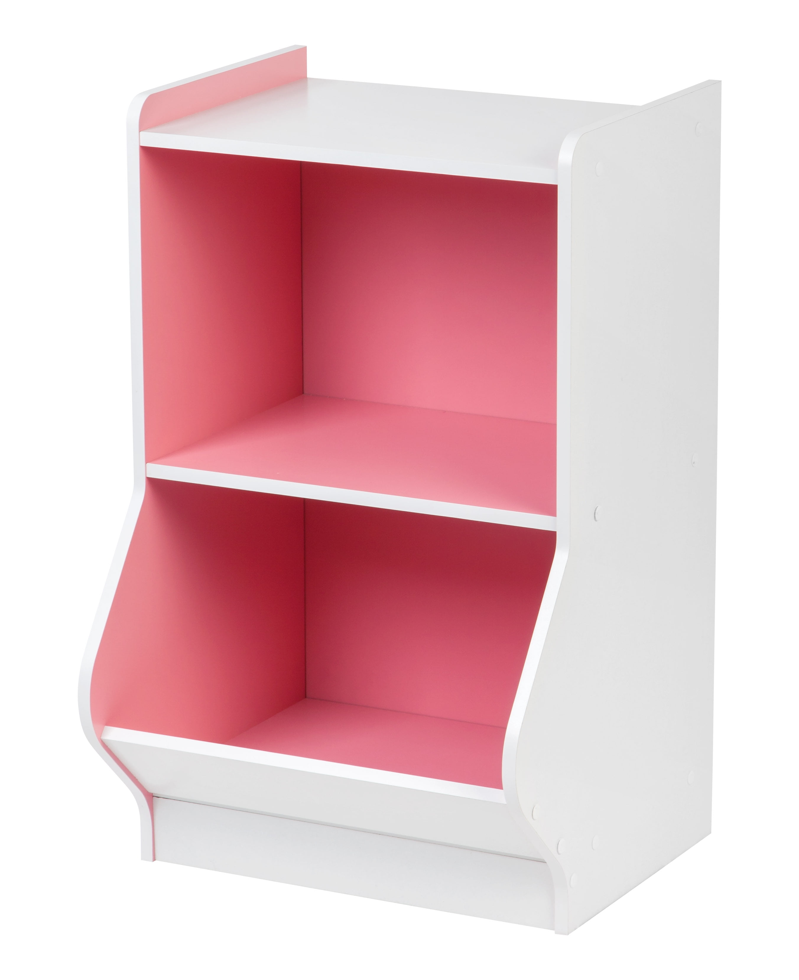  IRIS USA 2-Tier Shelf Organizer with Easy Access Angled Cubby,  White : Home & Kitchen