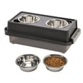 IRIS USA 2in1 Elevated Dog Bowls 6" H with Airtight Pet Food Storage