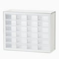 thumbnail image 1 of IRIS USA 24 Drawer Stackable Storage Cabinet for Hardware Crafts, White - Small Organizer Utility Chest, Scrapbook Art Hobby Multiple Compartment, 1 of 9