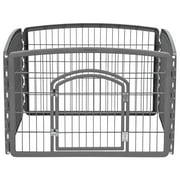 IRIS 24" Exercise 4-Panel Pet Playpen with Door, Dog Playpen, Puppy Playpen, Small and Medium Dogs, Keep Pets Secure