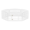 thumbnail image 1 of IRIS USA 24" Exercise 6-Panel Pet Playpen with Door, Dog Cat Playpen For Puppy Small Dogs Keep Pets Secure Easy Assemble Easy Storing Customizable Non-Skid Rubber Feet, White, 1 of 6