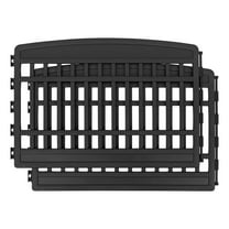 IRIS USA 24'' Pet Playpen 2 Panel Add-On, Dog Playpen, Puppy Small Medium Dogs, Heavy-Duty Molded Plastic, Rust-Free, Customizable, Black
