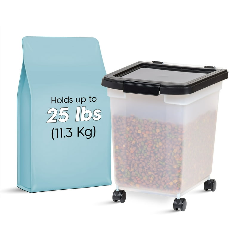 IRIS 25 Airtight Pet Food Container Dog Cat Food Storage