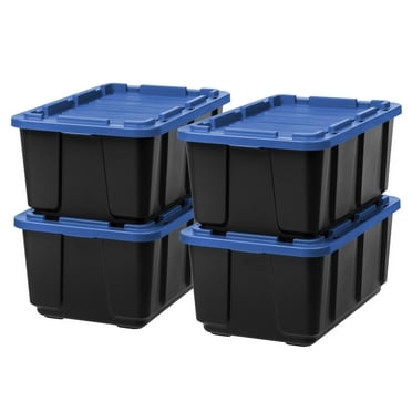 IRIS 27 Gal. Plastic Storage Bins with Lids, Latching Totes, Heavy Duty Containers 4Pk