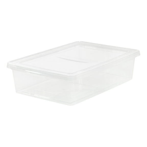 IRIS USA 28 Quart Plastic Stackable Storage Container Bin with Latching Lid