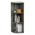thumbnail image 1 of IRIS USA 3-Tier Corner Curved Shelf Organizer, Gray, 1 of 5