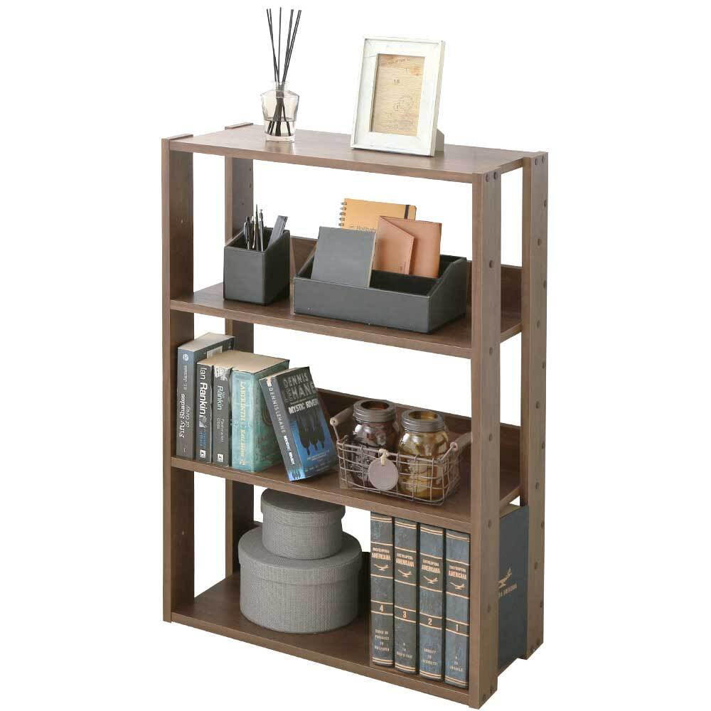 IRIS 3-tier Light Brown Wood Bookcase Storage Shelf - Bed Bath & Beyond -  17158984