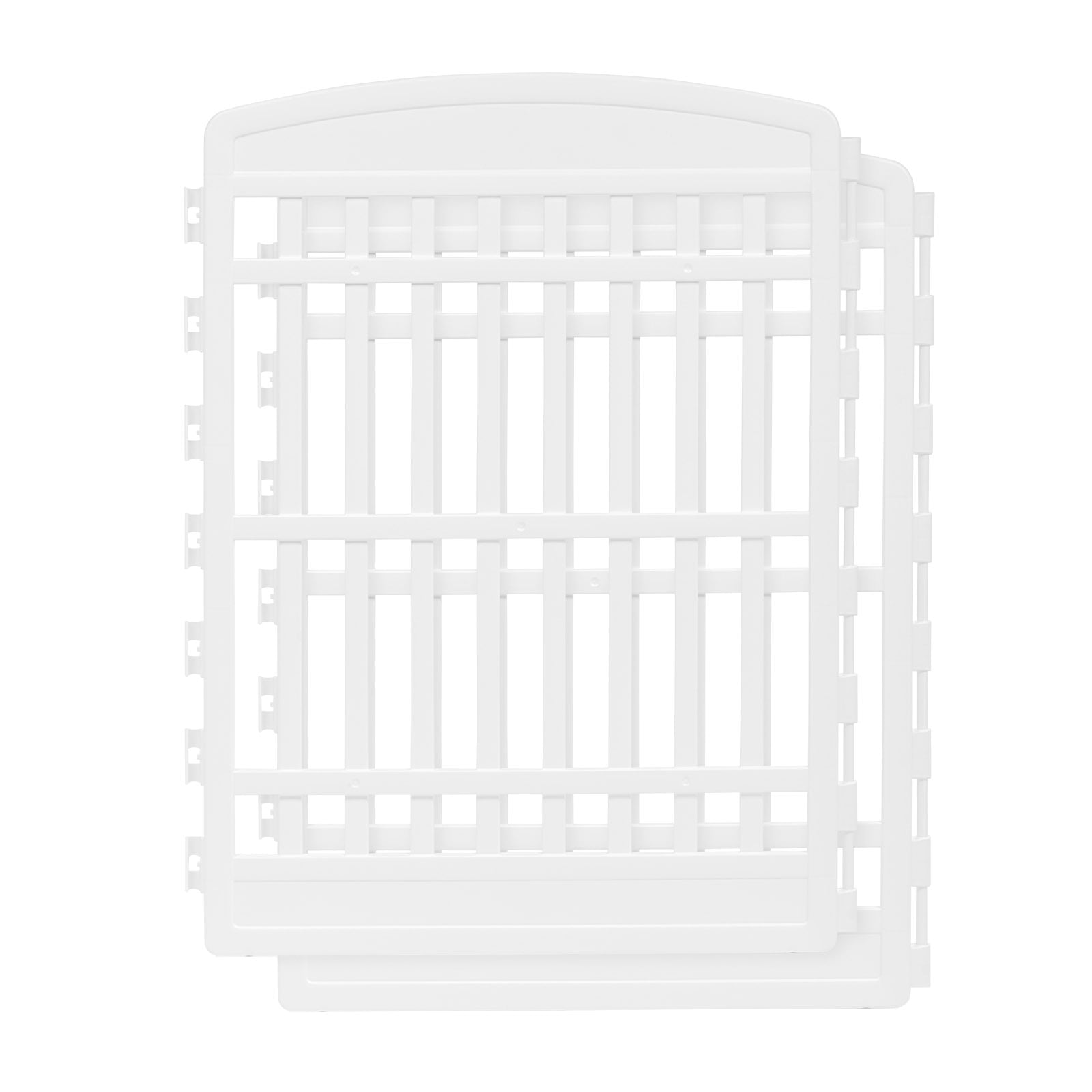 White 34" Tall Plastic Pet Playpen Add-On Panels
