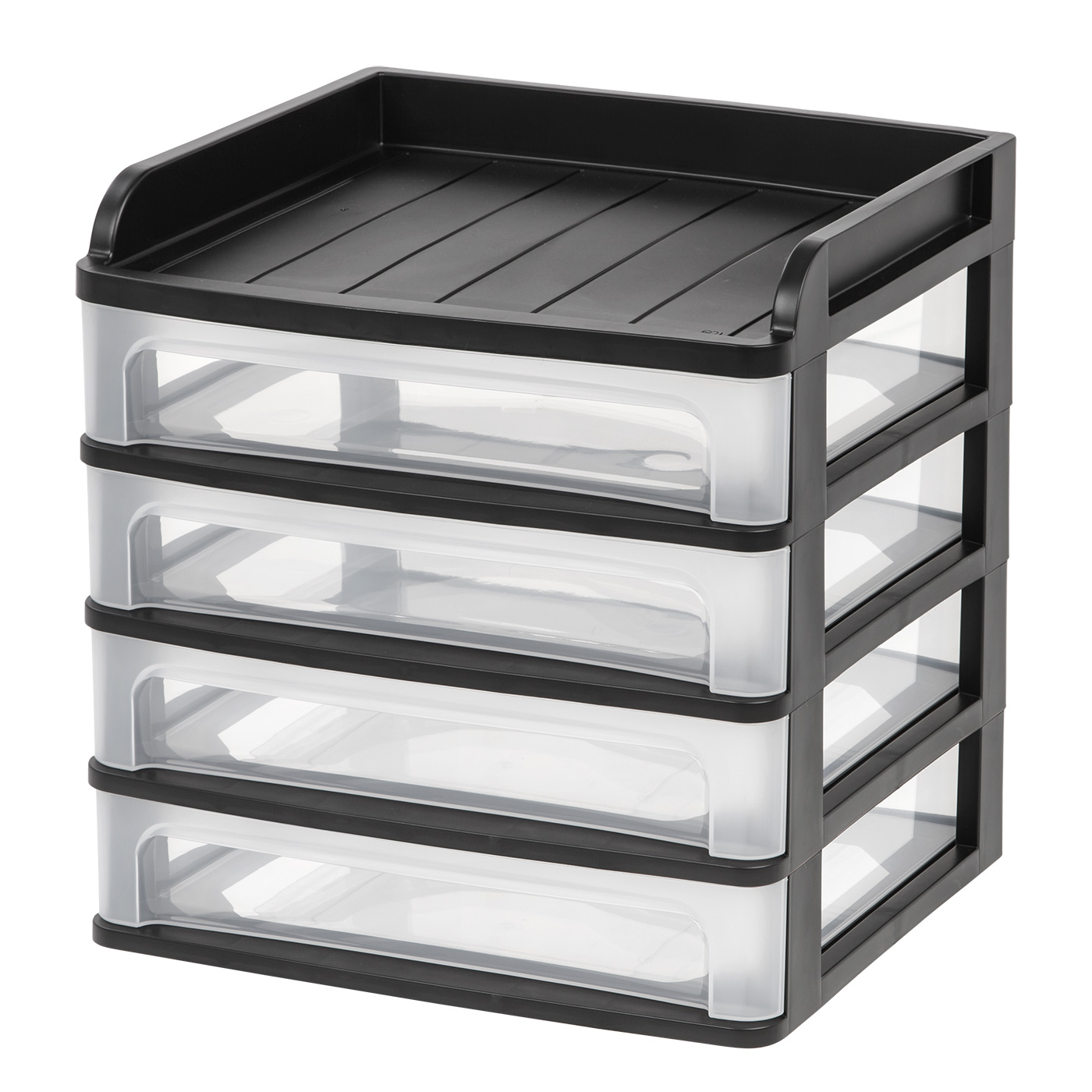 IRIS USA 4 Drawer Desktop Storage System, Black - Walmart.com