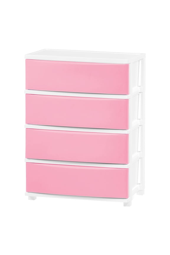 IRIS 4 Wide Drawer Storage, Organizer Unit for Bedroom, Closet, Living Room, Nursery, Dorm