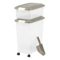 thumbnail image 1 of IRIS 51 Lbs Airtight Pet Food Container | Dog & Cat Food Storage Bin | Treat Box with Scoop, 1 of 10
