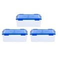 thumbnail image 1 of IRIS 3Pack 41qt WEATHERPRO Airtight Plastic Storage Bin with Lid and Seal and Secure Latching Buckles, 1 of 10