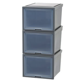 Arteza 16 - Drawer Multipurpose Semi - Clear Storage Cabinet in Gray