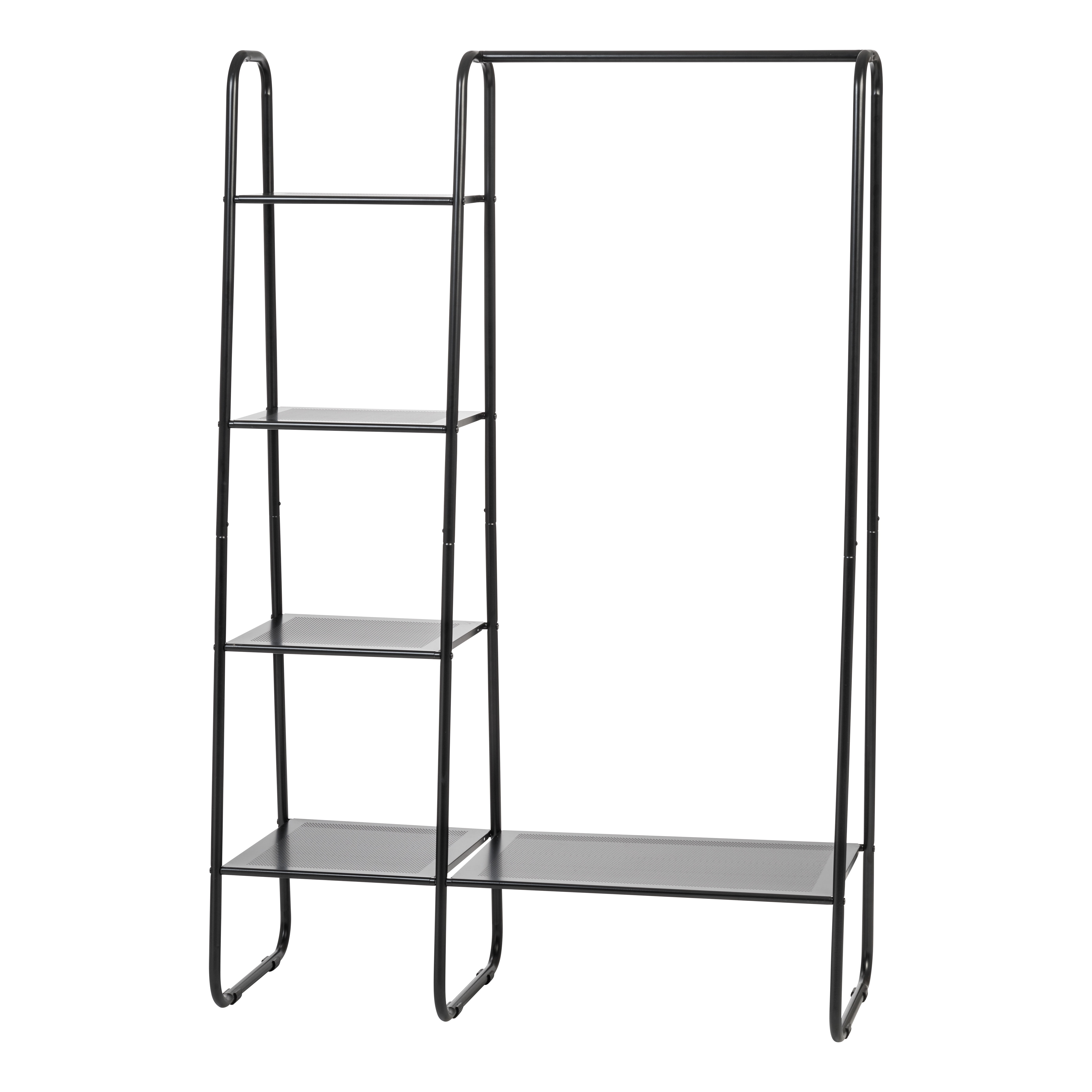IRIS USA 5 Shelf Garment and Accessories Rack for Hanging and ...