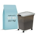 IRIS USA 50lb (65 Qt.) Airtight Pet Food Container with Scoop for Dog