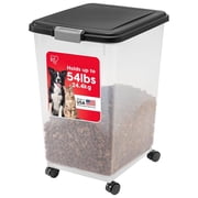 IRIS 54 Lbs Airtight Pet Food Container | Dog & Cat Food Storage Bin