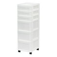 IRIS USA Craft MultiDrawer Plastic Storage Cart, Organizer Top