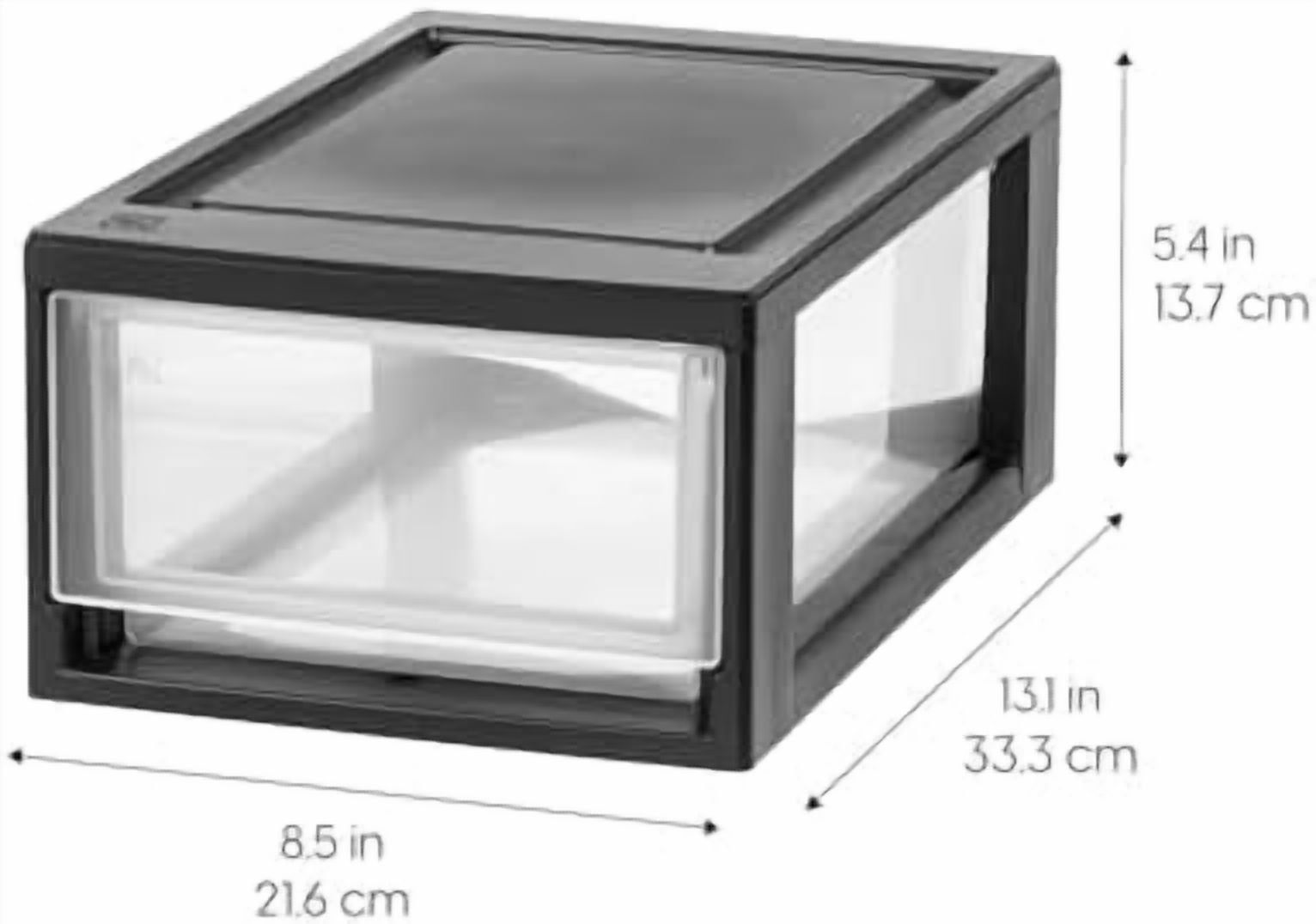 IRIS USA 6 Qt. Plastic Drawer Storage Organizer Stacking Drawers, 8 ...