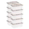 thumbnail image 1 of IRIS 6 Qt. Plastic Storage Bins with Lids, Stackable Storage Containers, Totes, 10 Pack, 1 of 7