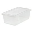 thumbnail image 1 of IRIS USA 6 Qt. Plastic Storage Bins with Lids, Clear, Stackable Totes, Containers, 1 of 9
