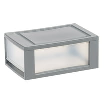 IRIS 6 Qt Small Plastic Drawers, Under Bed Storage Bins, Stackable, Modular