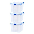 thumbnail image 1 of IRIS 74 Qt Storage Box with Gasket Seal Lid- Heavy Duty Moving Containers with Tight Latch, 3Pk, 1 of 6