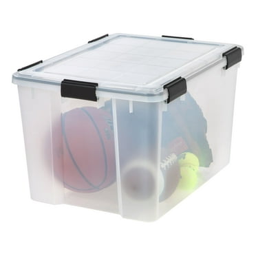 IRIS USA 74 Qt Storage Box with Gasket Seal Lid, 2 Pack - BPA-Free ...