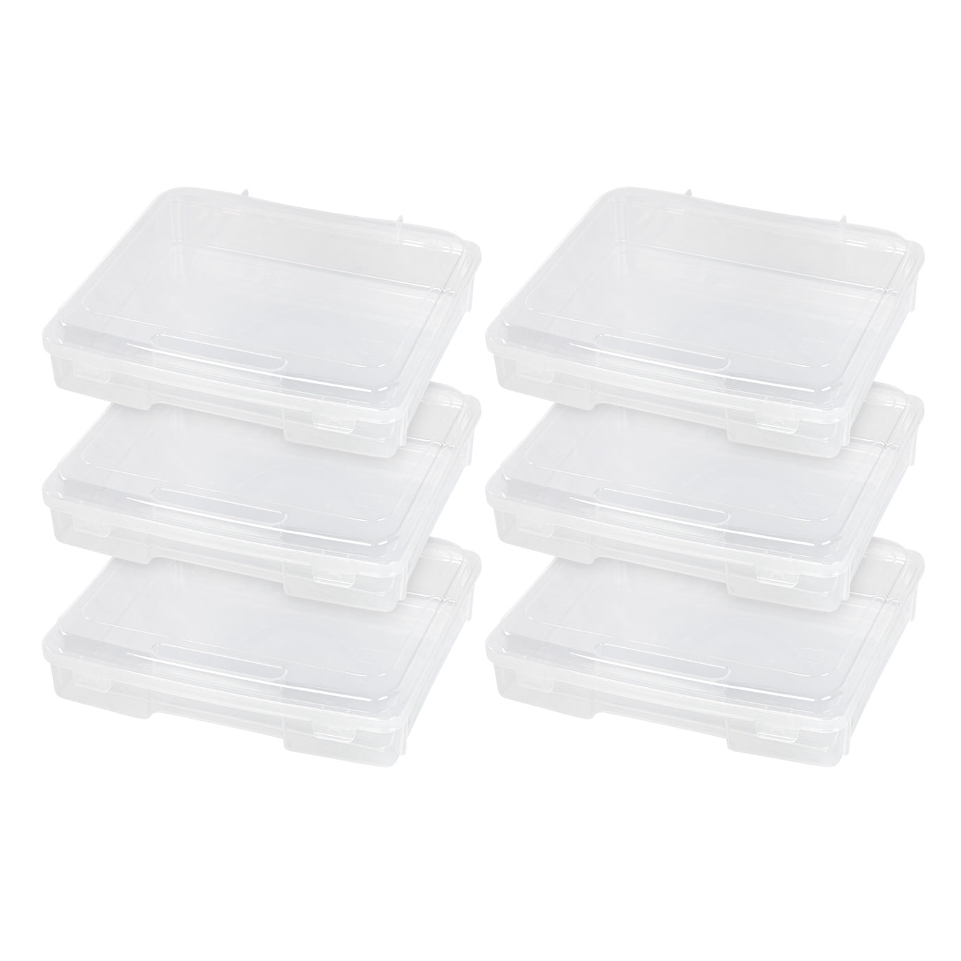 IRIS USA 10Pack 8.5 x 11 Portable Project Case Container with Snap-Tight  Latch, Clear, 10 Units - Harris Teeter