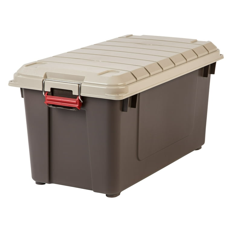 IRIS USA 22 Gal. Plastic Storage Bins with Lids Latching Totes Heavy Duty Containers