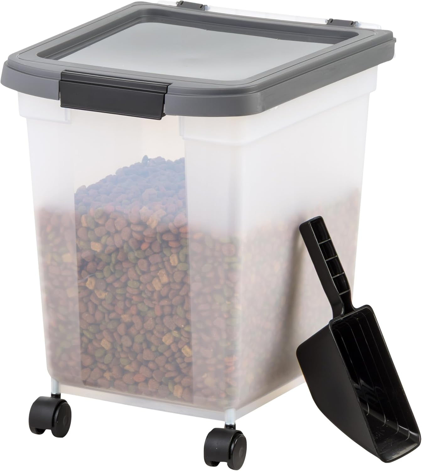 Airtight Pet Food Storage Container, Up To 54 Lbs, Attachable Wheels Dog Cat Bird Pet Food Storage Bin Keep Fresh Easy Mobility Bpa Free Navy Pearl Airtight Pet Food Storage Container, Up To 54 Lbs, Attachable Wheels Dog Cat Bird Pet Food Storage Bin Keep Fresh Easy Mobility Bpa Free Navy Pearl
