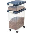 IRIS USA Airtight Pet Dog or Cat Food & Treat Storage Container Combo