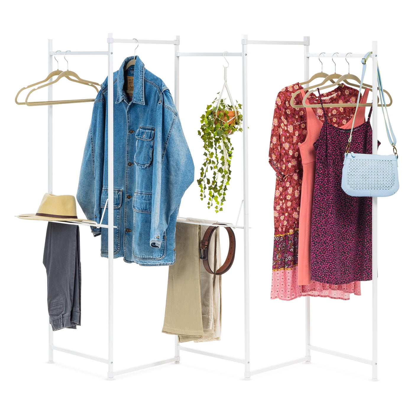 IRIS USA Clothes Rack, Collapsible Clothing Rack, Foldable Clothes