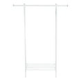 thumbnail image 1 of IRIS USA Clothes Rack for Hanging Clothes with Shelf, Freestanding Clothing Rack, Easy to Assemble Garment Rack, Metal, Sturdy Design, Multipurpose, Small Space Storage Solution, White, 1 of 7