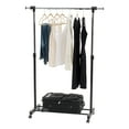thumbnail image 1 of IRIS Extendable Single Rod Clothes Rack, Garment Rack, Clothing Rack w/Lockable wheel, 1 of 7