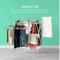 thumbnail image 1 of IRIS Foldable Clothes Drying Rack with Extendable Rods for Large Laundry Loads, 1 of 8