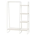 thumbnail image 1 of IRIS USA Garment Rack, 5 Shelves, Clothes Racks for Closet Organization, Plant Stand, Marble White, 1 of 4