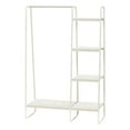 thumbnail image 1 of IRIS USA Garment Rack, 5 Shelves, Clothes Racks for Closet Organization, Plant Stand, Marble White, 1 of 4