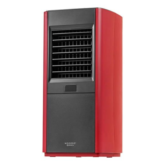 IRIS USA, Inc. WOOZOO Slim Portable Space Heater With Motion Sensor, Equipped with 3 Heating Modes Tip-over Protection and Child Safety Lock, Red/Black, Medium (586981)