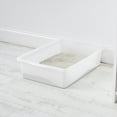 thumbnail image 1 of IRIS Large Open Top Cat Litter Tray, Sturdy Comfortable Open Air Senior Cat Kitty Rabbit Bunny Litter Pan Indoor, Pearl, 1 of 10