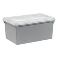IRIS USA Legal and Letter Size Plastic File Storage Box with WingLid