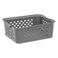 thumbnail image 1 of IRIS Medium Plastic Storage Basket for Organizing, Gray, 1 of 10