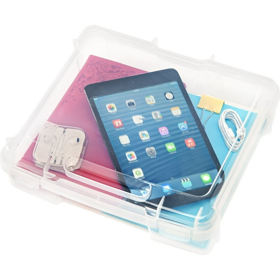 IRIS USA Plastic Portable Project Case for 8" x 8" Paper